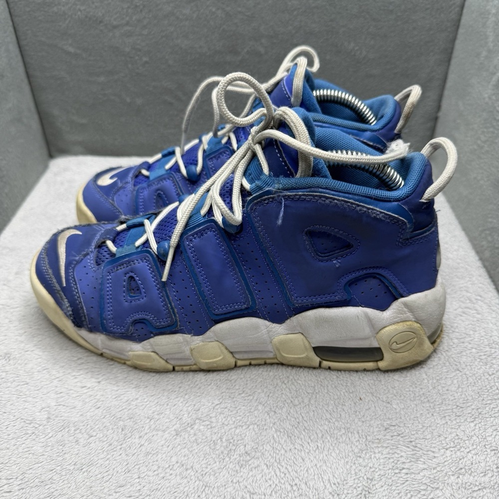 Nike Air More Uptempo GS Medium Blue White Battle Blue DM1023-400 Size 7Y Youth